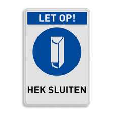 Veiligheidsbord met dubbel omgezette rand