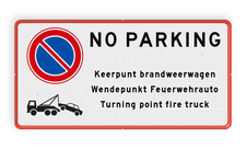 Aluminium informatiebord met een dubbel omgezette rand