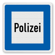 Verkehrsschild aus DibondTraffic mit Alform Rahmen
