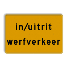 Aluminium informatiebord met een dubbel omgezette rand