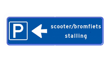 Aluminium informatiebord met een dubbel omgezette rand