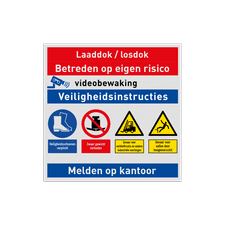 Veiligheidsbord vlak Alupanel (2mm)