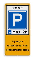 Aluminium informatiebord met een dubbel omgezette rand
