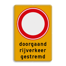 Aluminium informatiebord met dubbel omgezette rand