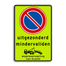 Aluminium informatiebord met dubbel omgezette rand