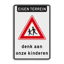 Aluminium informatiebord met dubbel omgezette rand