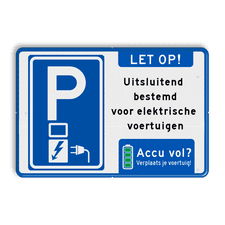 Aluminium informatiebord met een dubbel omgezette rand