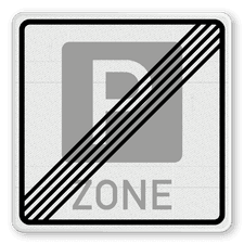 Verkehrsschild aus DibondTraffic mit Alform Rahmen