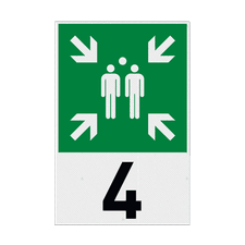 Veiligheidsbord vlak Alupanel (2mm)