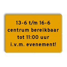 Aluminium omleidingsbord met een dubbel omgezette rand