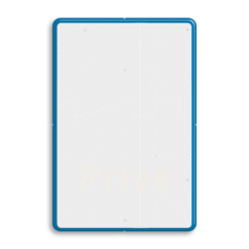 Aluminium informatiebord met een dubbel omgezette rand
