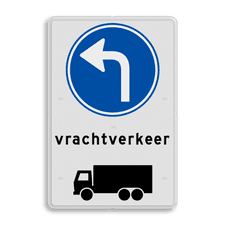 Aluminium informatiebord met dubbel omgezette rand