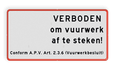 Aluminium informatiebord met een dubbel omgezette rand