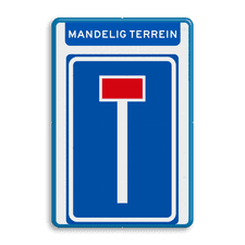 Aluminium informatiebord met dubbel omgezette rand