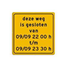 Aluminium omleidingsbord met een dubbel omgezette rand