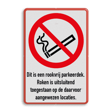 Veiligheidsbord met dubbel omgezette rand