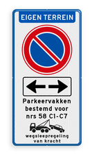 Aluminium informatiebord met een dubbel omgezette rand