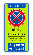 Aluminium informatiebord met een dubbel omgezette rand