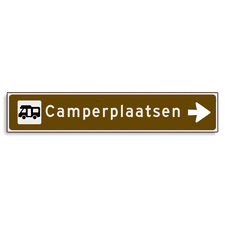 Aluminium versterkt kokerprofiel Verwijsbord