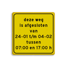 Aluminium omleidingsbord met een dubbel omgezette rand