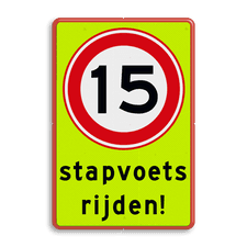 Aluminium informatiebord met dubbel omgezette rand