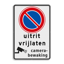 Aluminium informatiebord met dubbel omgezette rand