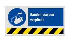 Veiligheidsbord vlak Alupanel (2mm)