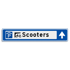 Aluminium versterkt kokerprofiel Verwijsbord