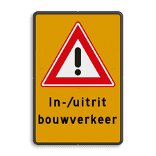 Aluminium informatiebord met dubbel omgezette rand