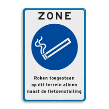 Aluminium informatiebord met dubbel omgezette rand