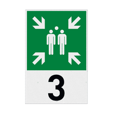 Veiligheidsbord vlak Alupanel (2mm)