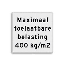 Aluminium informatiebord met een dubbel omgezette rand