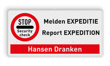 Veiligheidsbord met dubbel omgezette rand