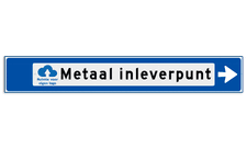 Aluminium strokenbord met een haaks omgezette rand