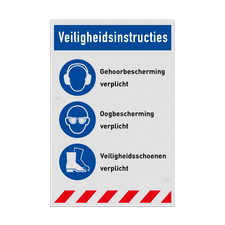 Veiligheidsbord vlak Alupanel (2mm)