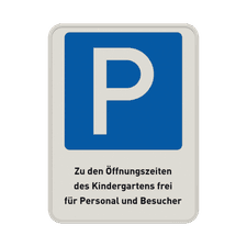 Verkehrsschild aus DibondTraffic mit Alform Rahmen