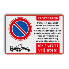 Aluminium informatiebord met een dubbel omgezette rand