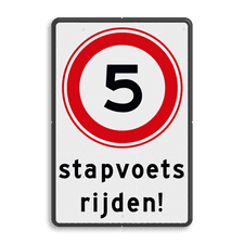 Aluminium informatiebord met dubbel omgezette rand