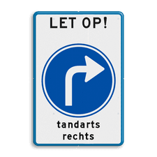 Aluminium informatiebord met dubbel omgezette rand