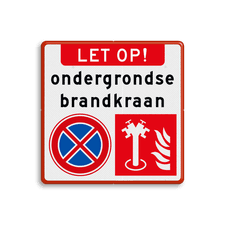 Aluminium informatiebord met een dubbel omgezette rand