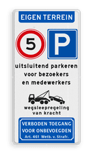 Aluminium informatiebord met een dubbel omgezette rand