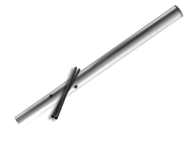 Verkeersbordpaal rechte buis - 3600mm boven de grond - Aluminium of staal - Ø48, 60 of 76mm