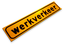 Magneetbord 500x100mm FLUOR Werkverkeer