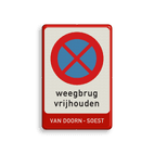 Verkeersbord stopverbod - van Doorn Soest