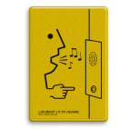 LOGObord geel/zwart ontwerp PIEK!