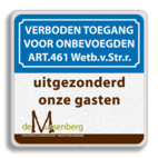 Informatiebord 400x400mm full-colour Mussenberg