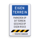 Informatiebord - Theater Hangaar -  EIGEN TERREIN