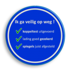 Informatiebord rond met 2 kleuren opdruk