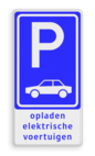 Verkeersbord RVV E08 elektrische auto - 3txt - Amsterdam