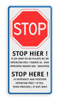 Verkeersbord - STOP + eigen tekst